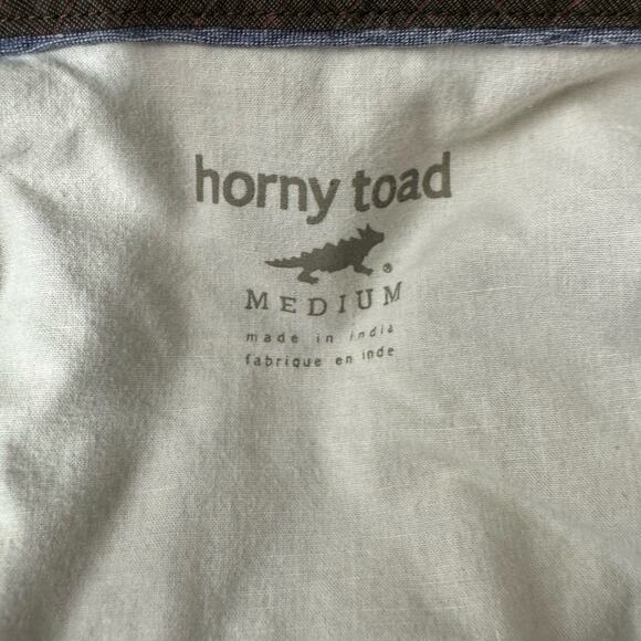 Horny Toad Long Sleeve Brown Button Down Shirts Men’s Size M - Picture 5 of 6